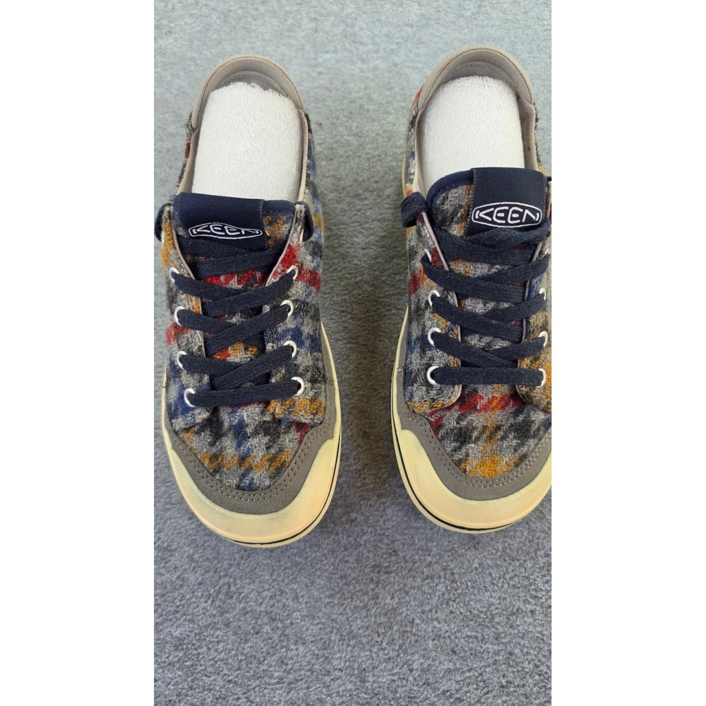 Keen Womens 1023794 Wool Plaid Lace Up Sneakers 6.5 Multi Color Gorpcore